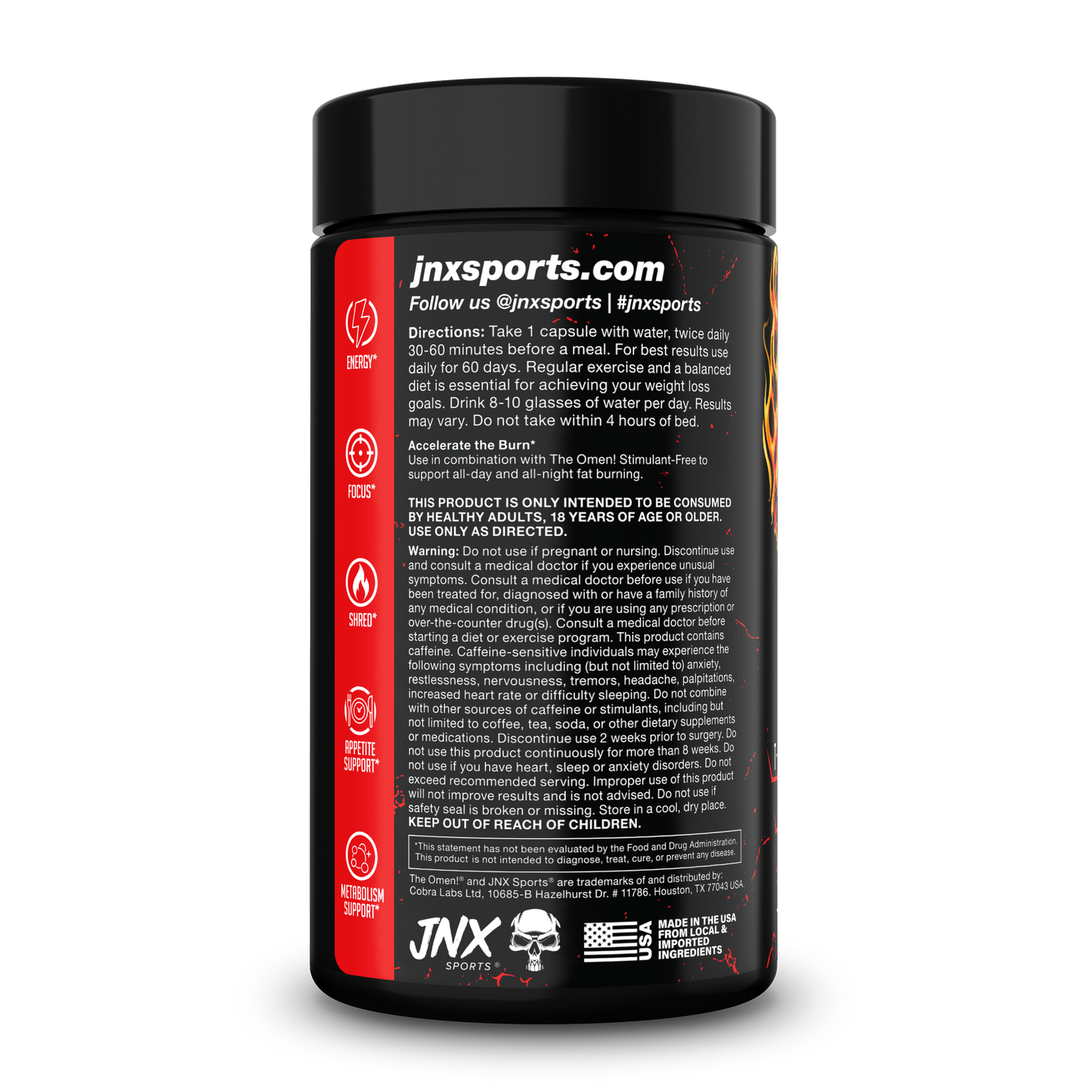 The Omen! Fat Burner by JNX Sports