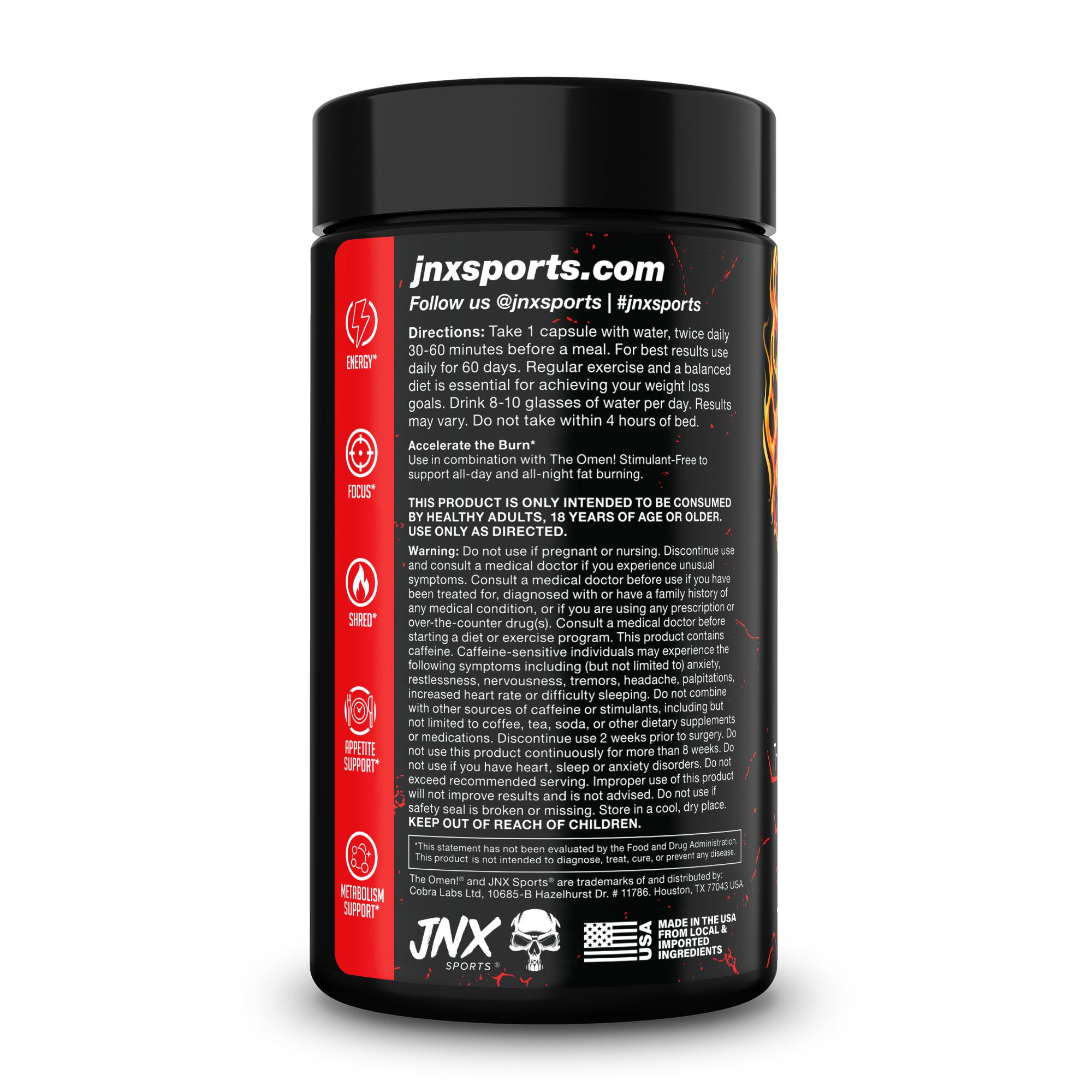The Omen! Fat Burner by JNX Sports
