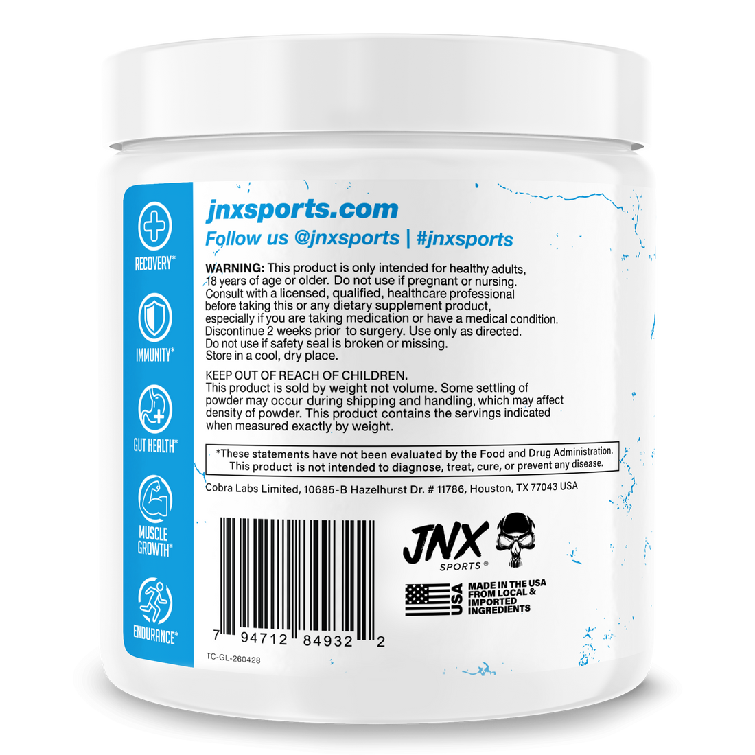 The Curse! Micronized Glutamine by JNX Sports