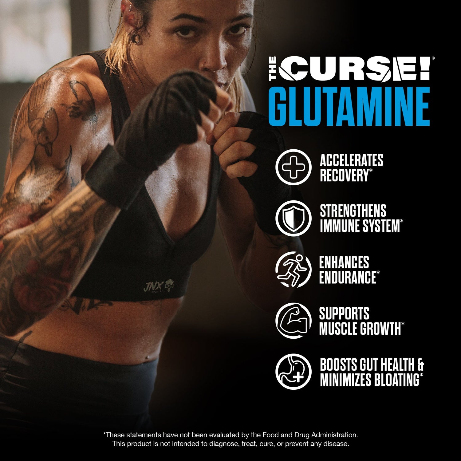 The Curse! Micronized Glutamine by JNX Sports
