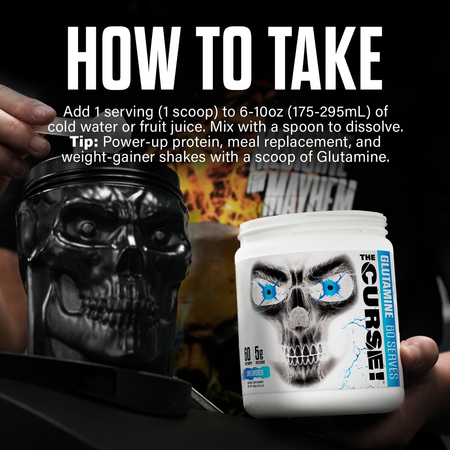 The Curse! Micronized Glutamine by JNX Sports