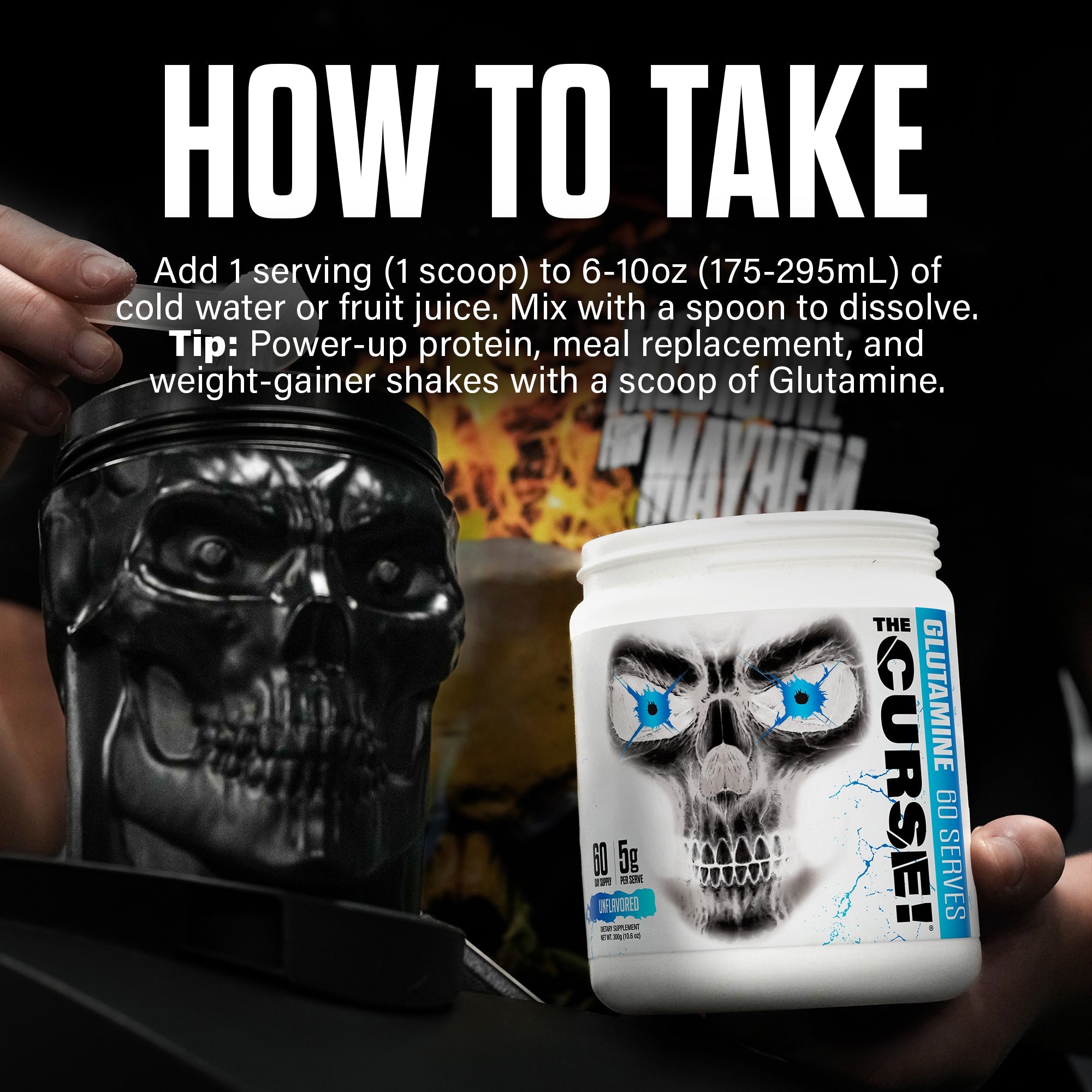 The Curse! Micronized Glutamine by JNX Sports