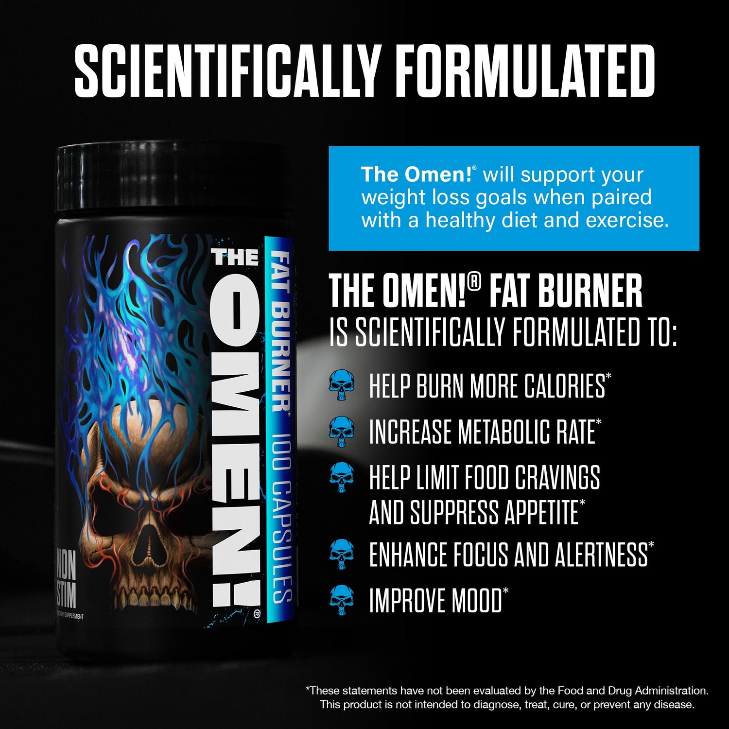 The Omen! Stim-Free Fat Burner by JNX Sports