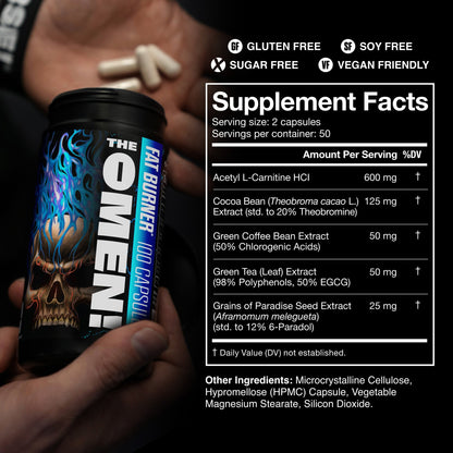 The Omen! Stim-Free Fat Burner by JNX Sports