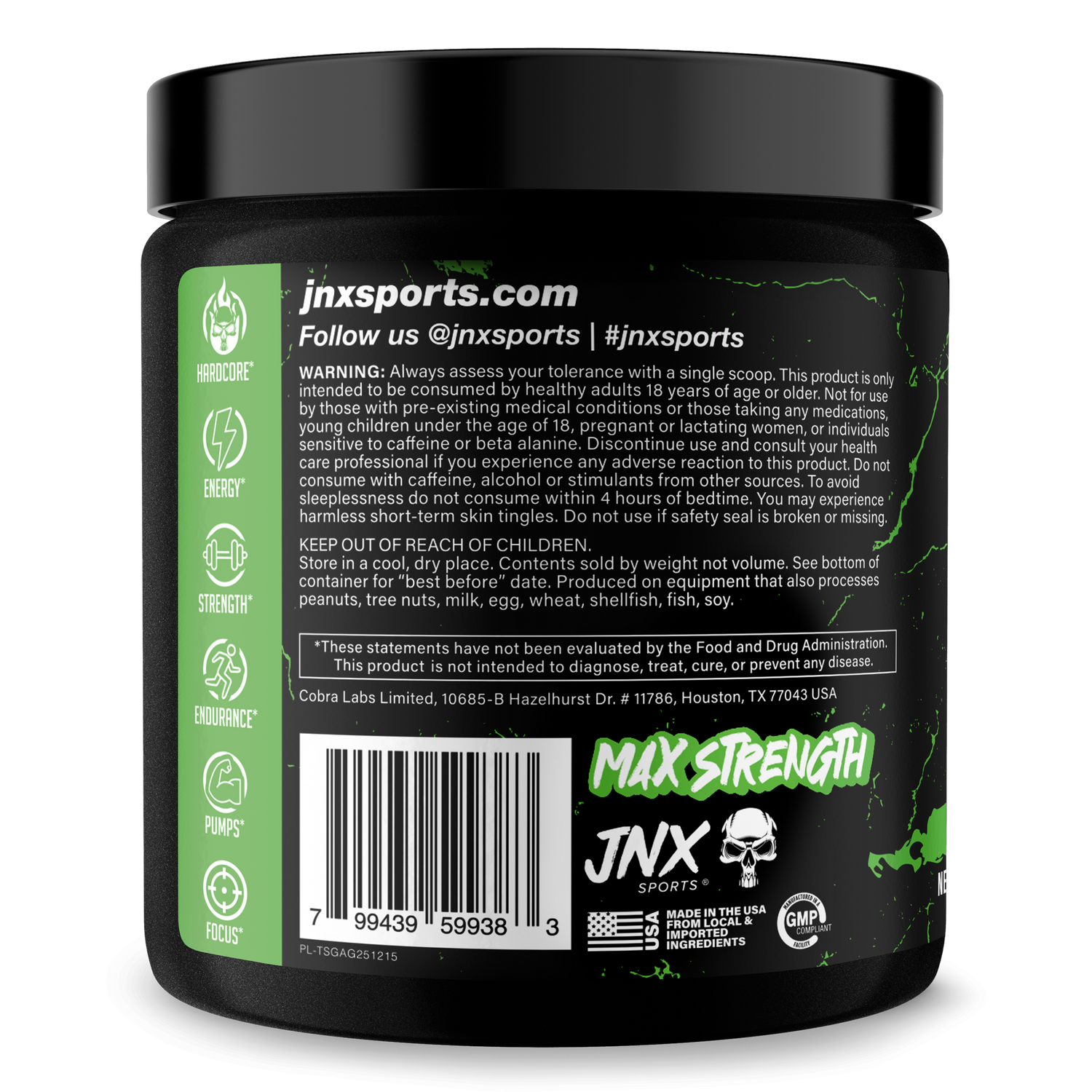 The Shadow! Pre-Workout by JNX Sports