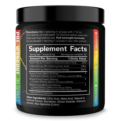 The Shadow! Pre-Workout by JNX Sports