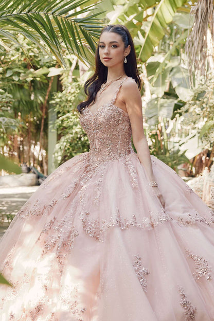 Juliet JT1450J Poofy Sweetheart Corset Boned Quinceanera Ball Gown by DiscountDressShop