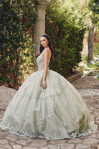 Juliet JT1450J Poofy Sweetheart Corset Boned Quinceanera Ball Gown by DiscountDressShop