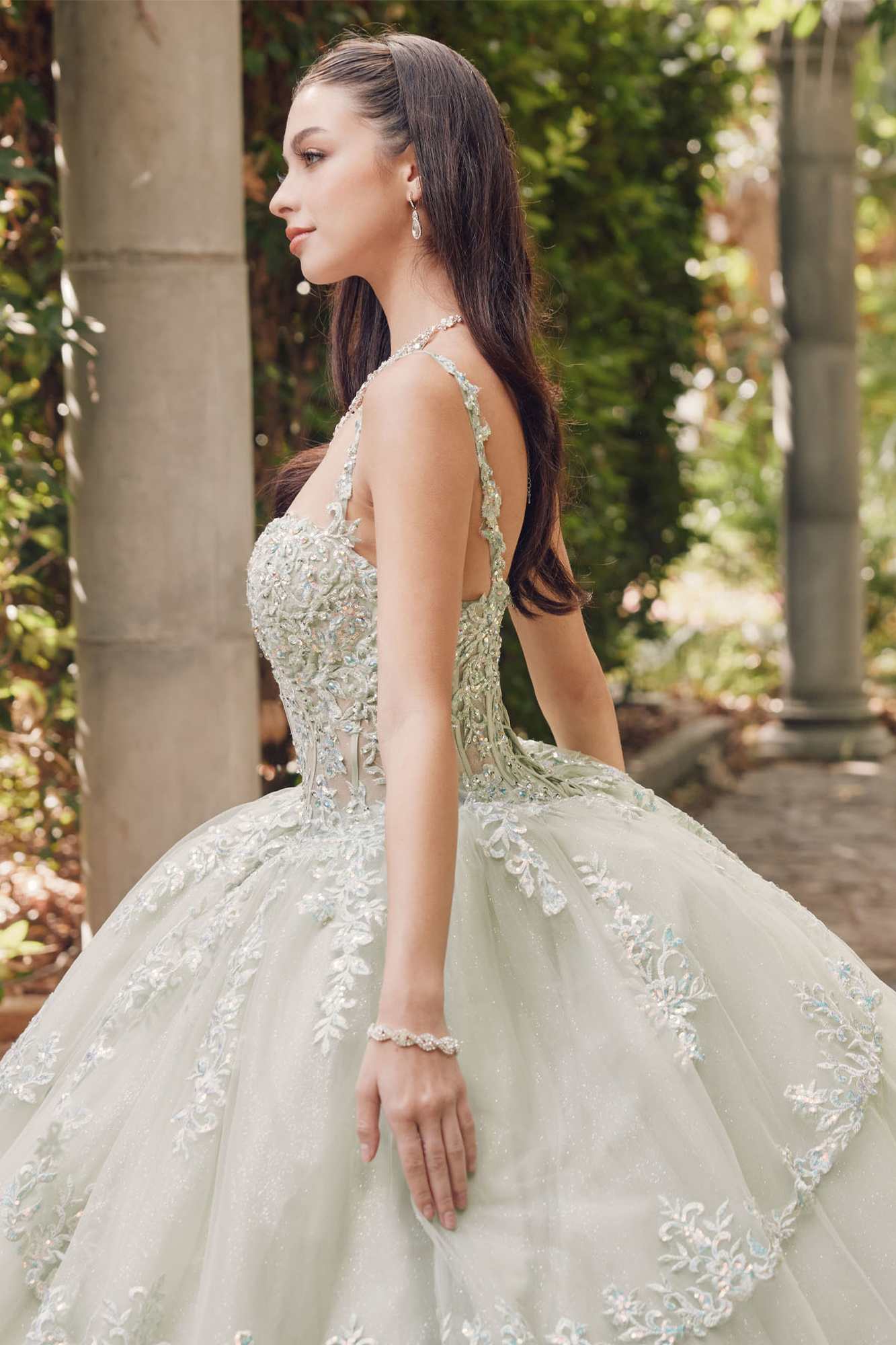Juliet JT1450J Poofy Sweetheart Corset Boned Quinceanera Ball Gown by DiscountDressShop
