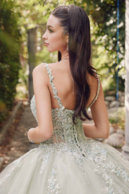 Juliet JT1450J Poofy Sweetheart Corset Boned Quinceanera Ball Gown by DiscountDressShop