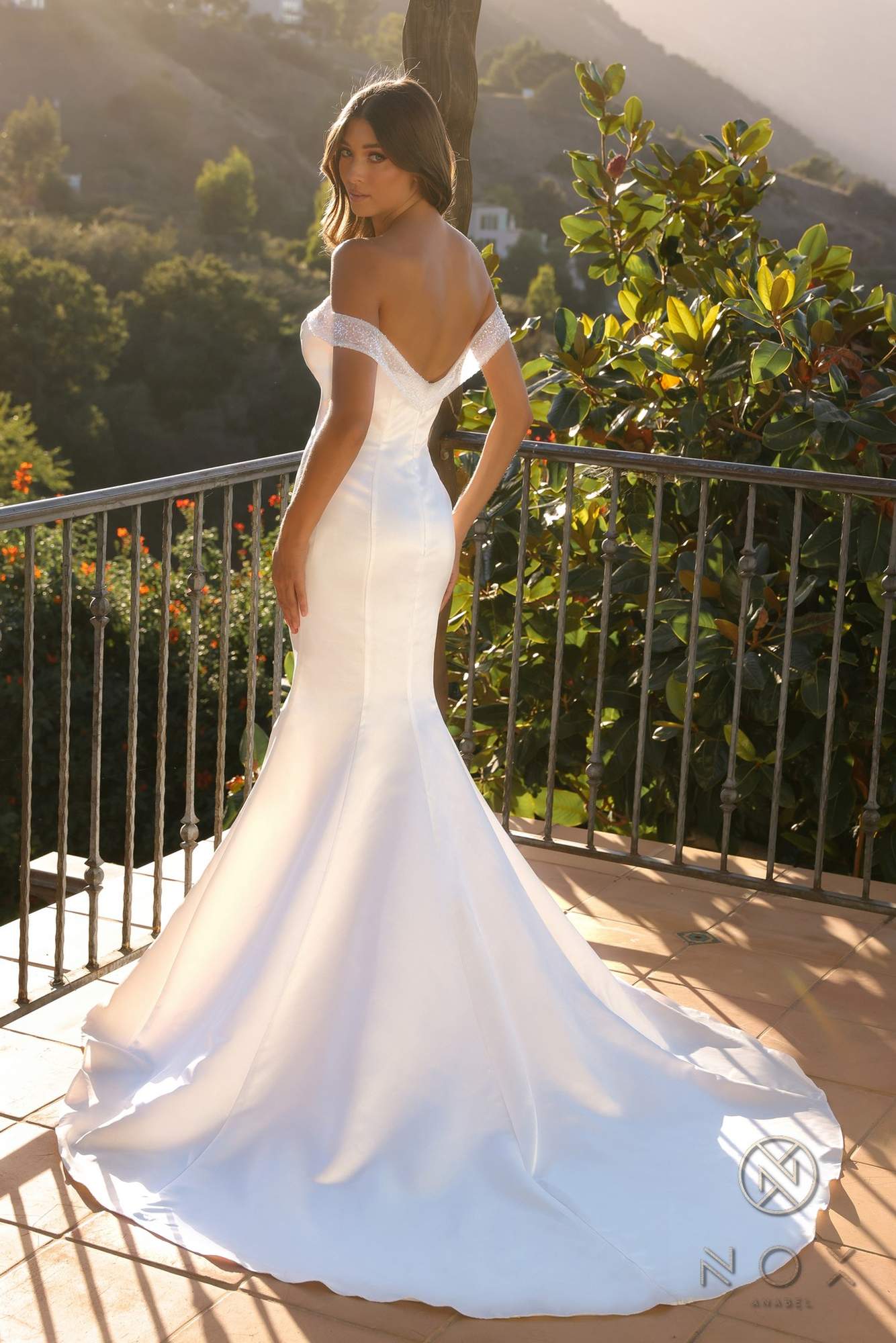 Nox Anabel JW979 Long Sweetheart Off Shoulder Wedding Mermaid Dress by DiscountDressShop