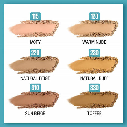 Maybelline New York Fit Me 12Hr Oil Control Compact, 230 Natural Buff by Dista
