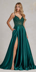 Nox Anabel K1121 Floor Length A-line Formal Gown with Pockets by DiscountDressShop