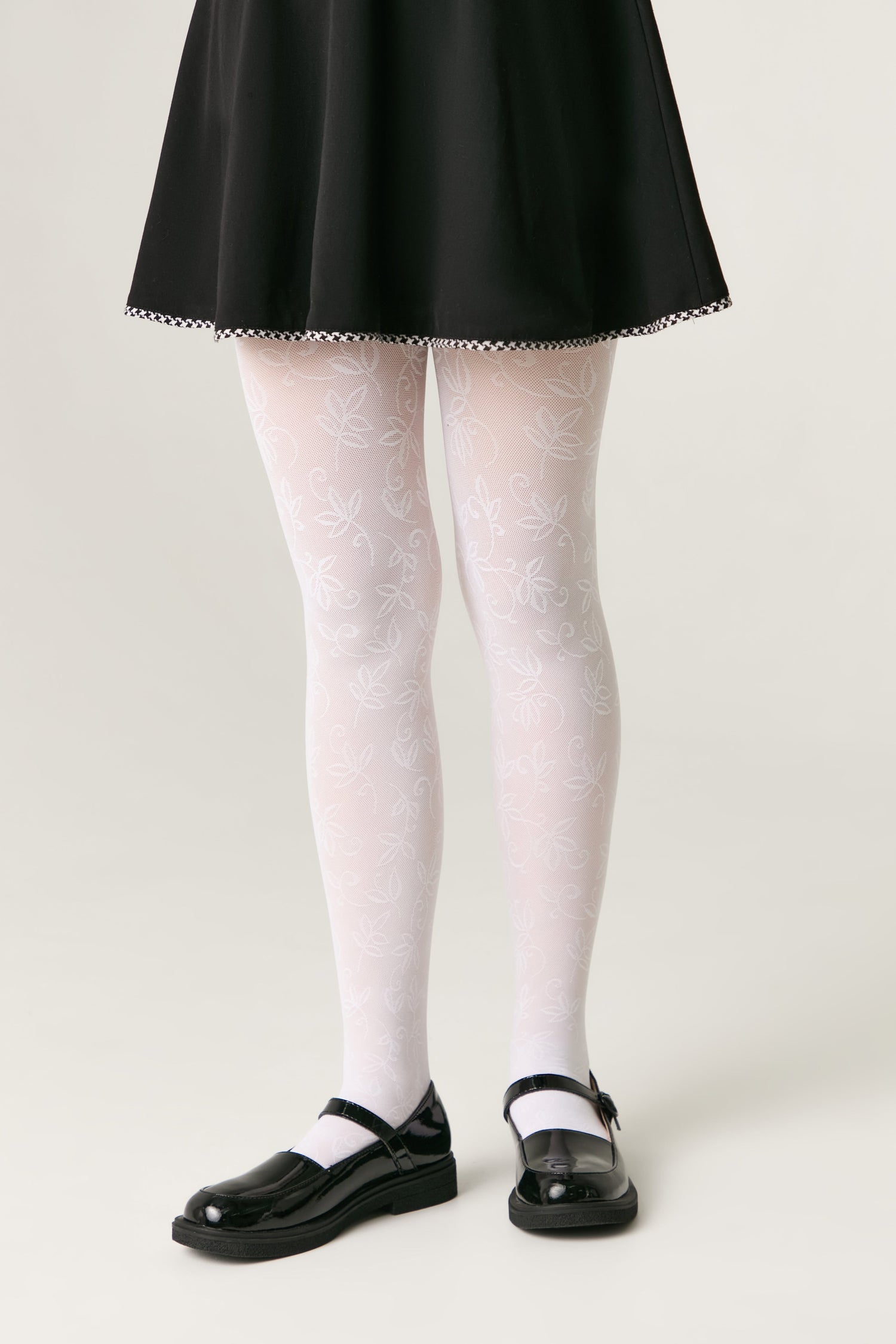 Conte Tights for girls Ketty 40 Den - Floral Pattern
