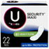 U by Kotex Maxi Long Pads without Wings (22 units) by Farmacias Savia
