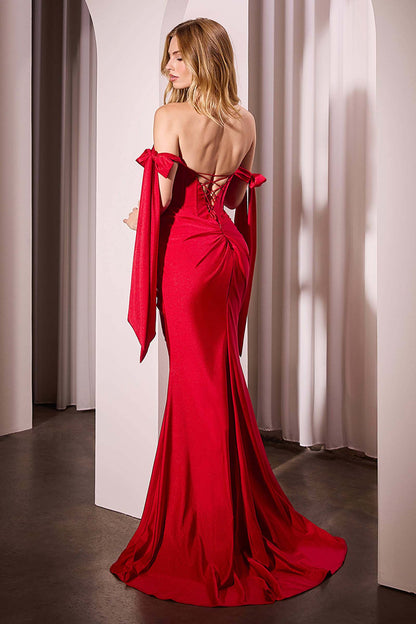 Ladivine KV1120 Dress Off The Shoulder Stretch Spandex Fitted Dress by DiscountDressShop