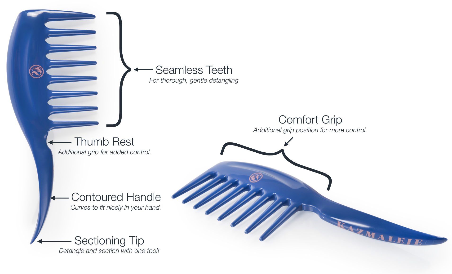 KurlsPlus Comb by KAZMALEJE