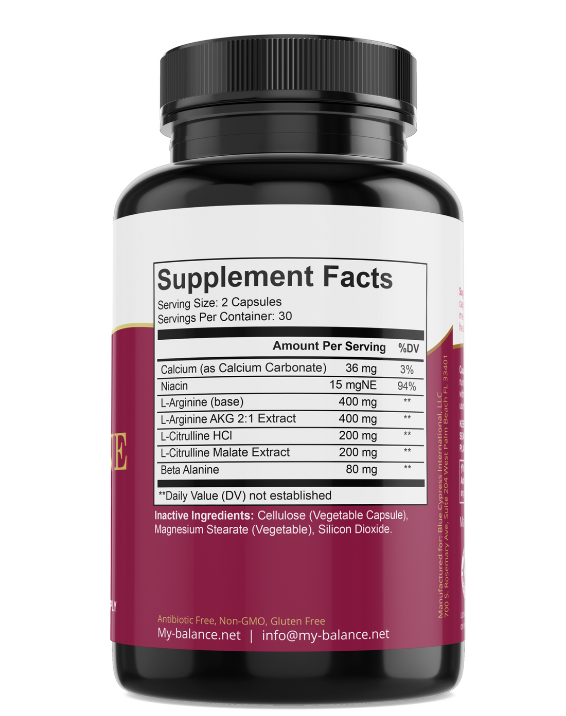 L-Arginine - Clean, Simple Formula by My Balance