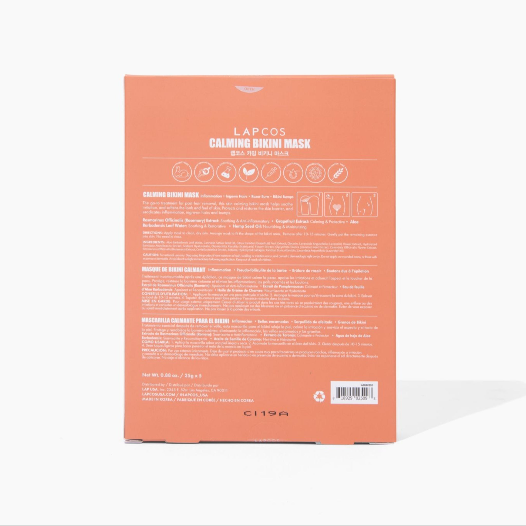 Calming Bikini Mask Skin Care by LAPCOS