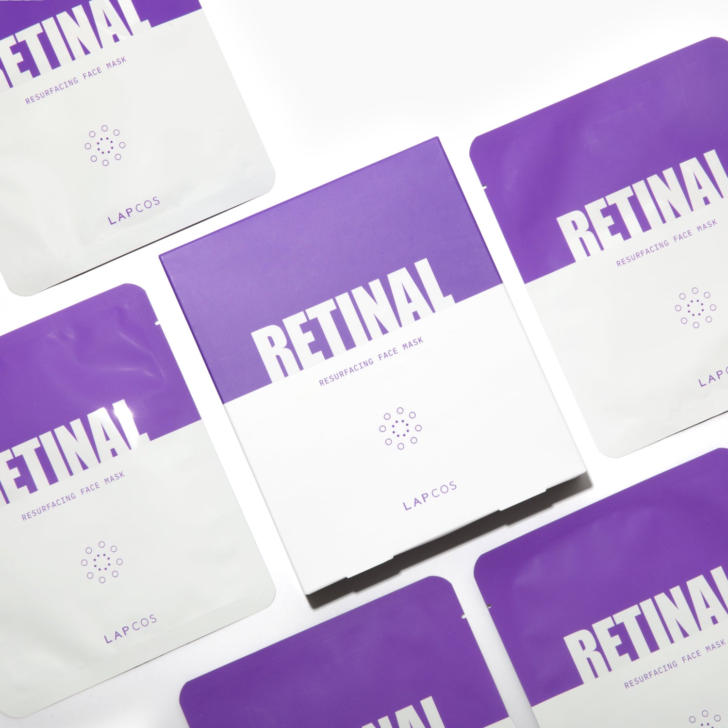 Retinal Resurfacing Sheet Mask 5-Pack Box by LAPCOS