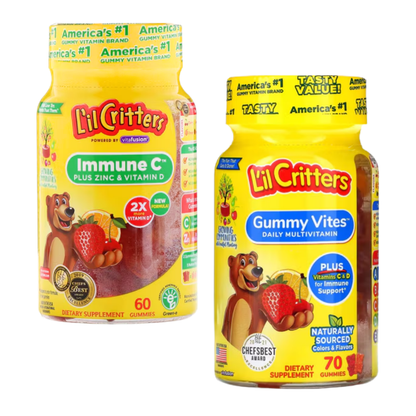 Lil Critters Immune C &amp; Gummy Vites Variety (60 ct | 70 ct) by Farmacias Savia