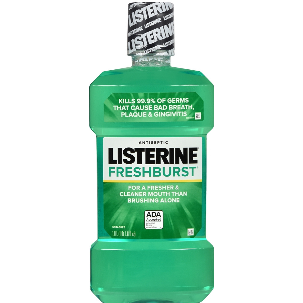 Listerine Fresh Burst Antiseptic Mouthwash (33.8 oz) by Farmacias Savia