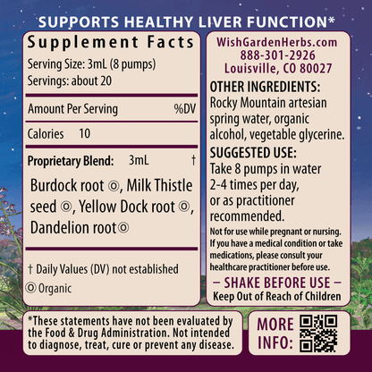 Liver Strength, Daily Support by WishGarden Herbs