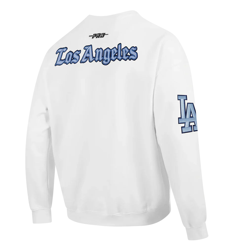 Pro Standard LA Dodgers Country Club Crewneck - White by Denim Exchange