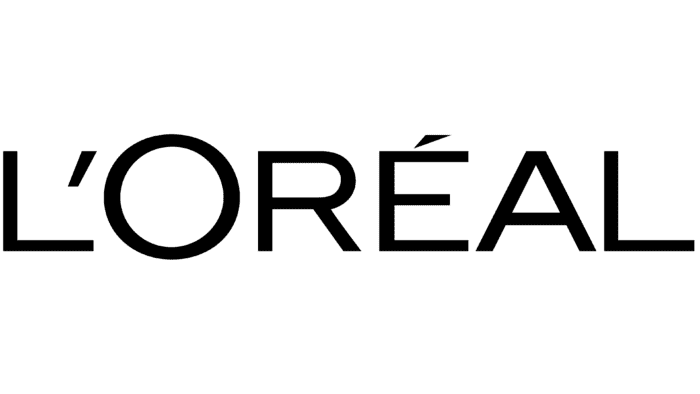 L'Oreal logo in black on a white background