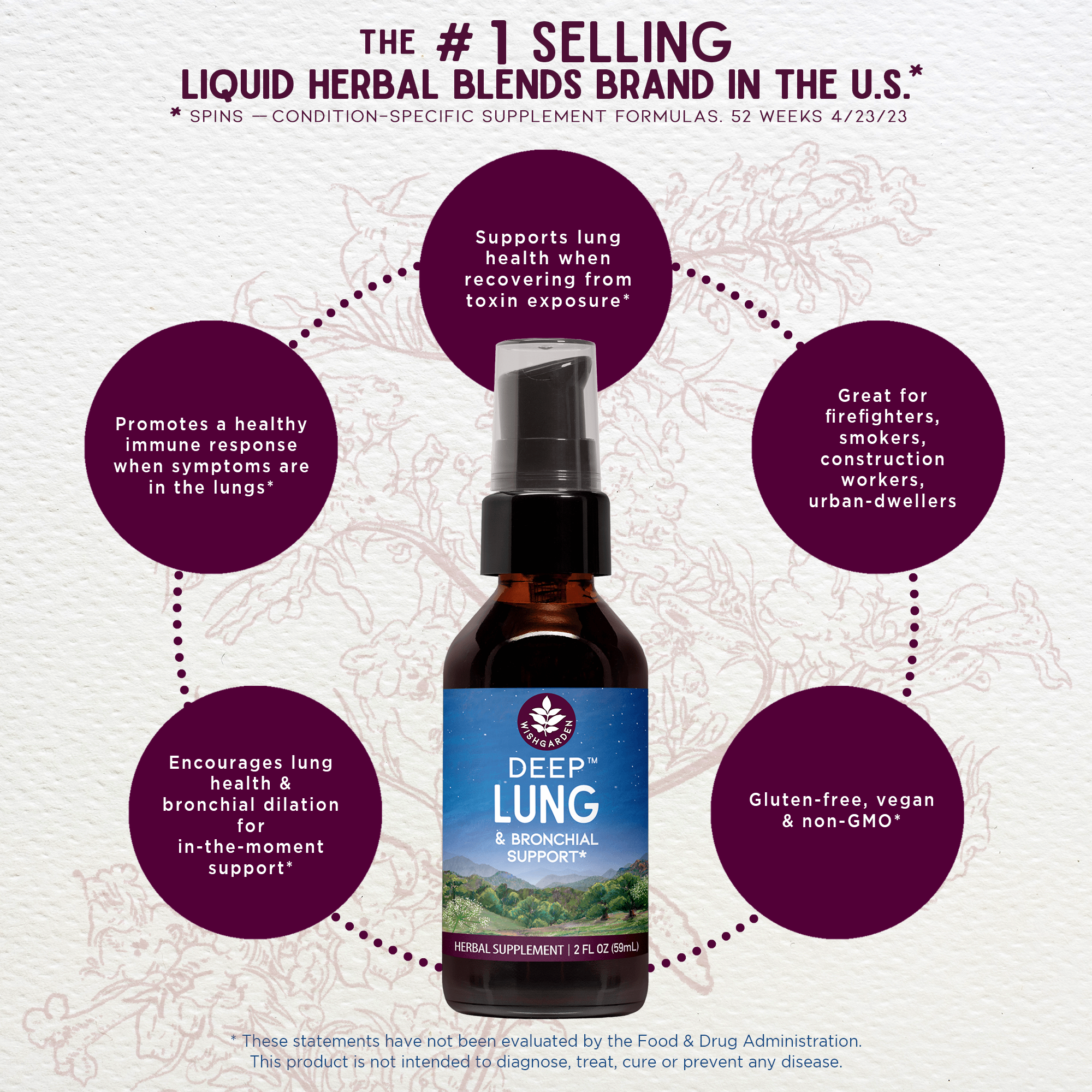 Deep Lung, Bronchial Support by WishGarden Herbs