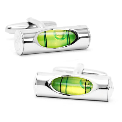 Green Level Cufflinks by Cufflinks.com