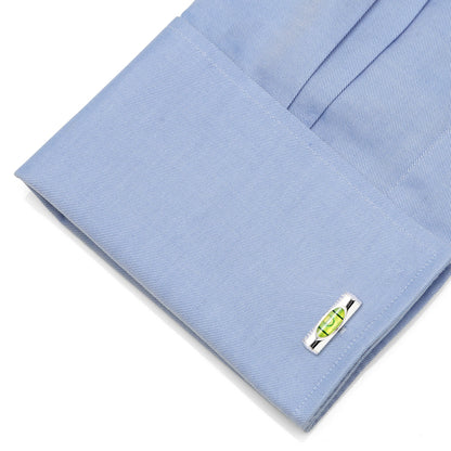 Green Level Cufflinks by Cufflinks.com
