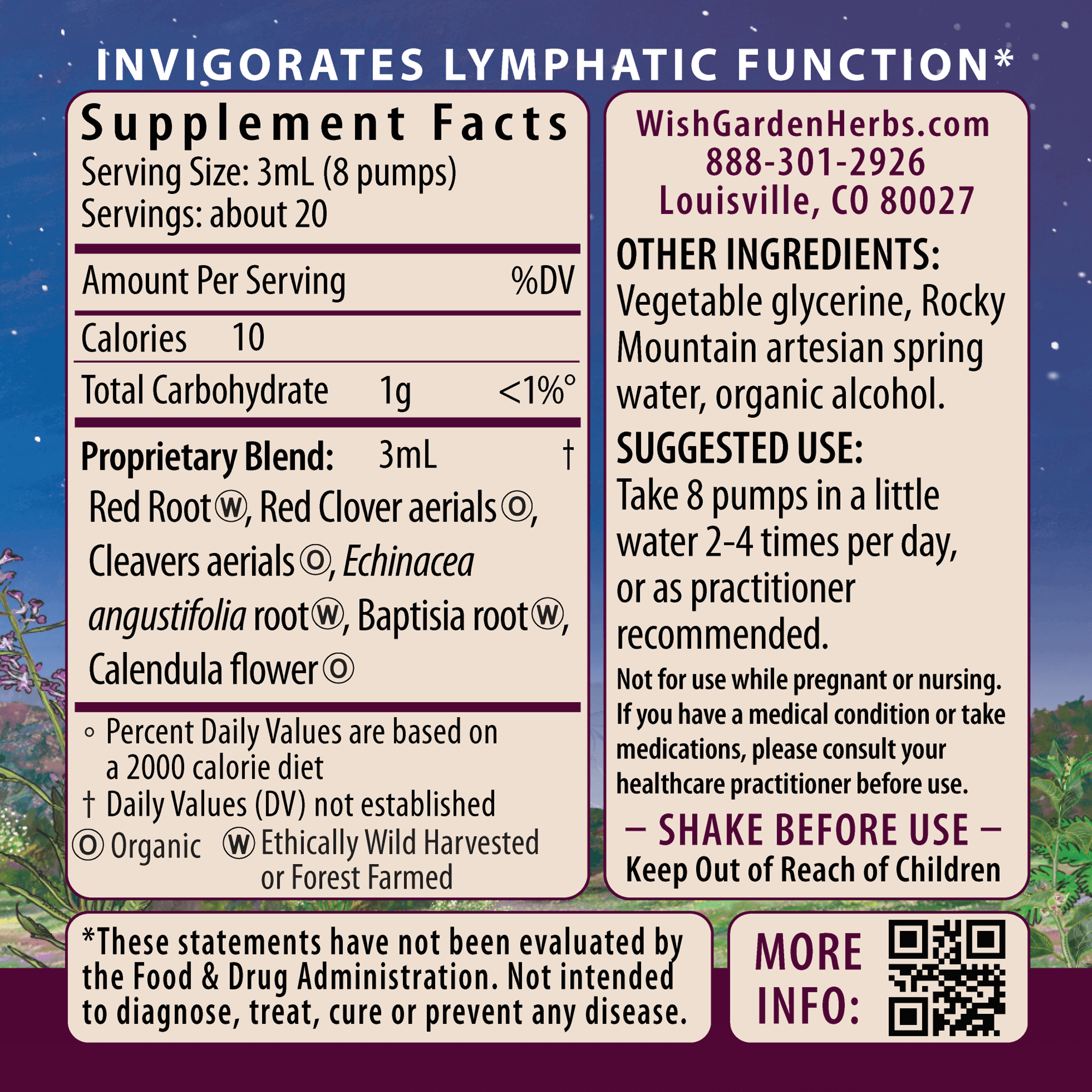 Lymph Mover, Immune Strength by WishGarden Herbs