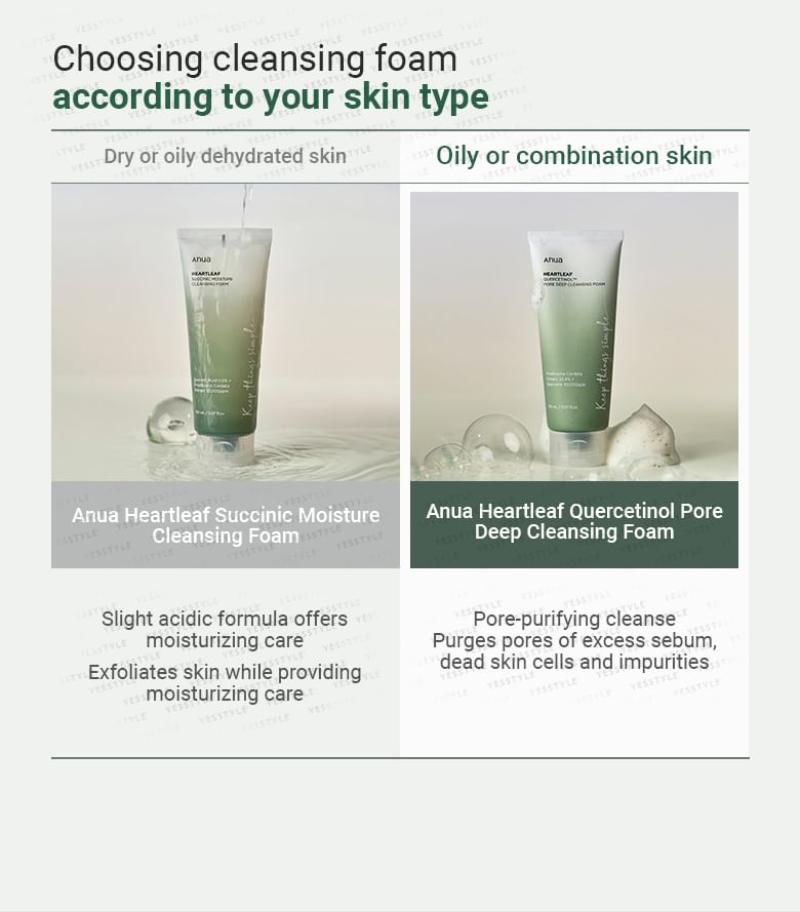 ANUA Heartleaf Quercetinol Pore Deep Cleansing Foam by AsiaBeautyMall