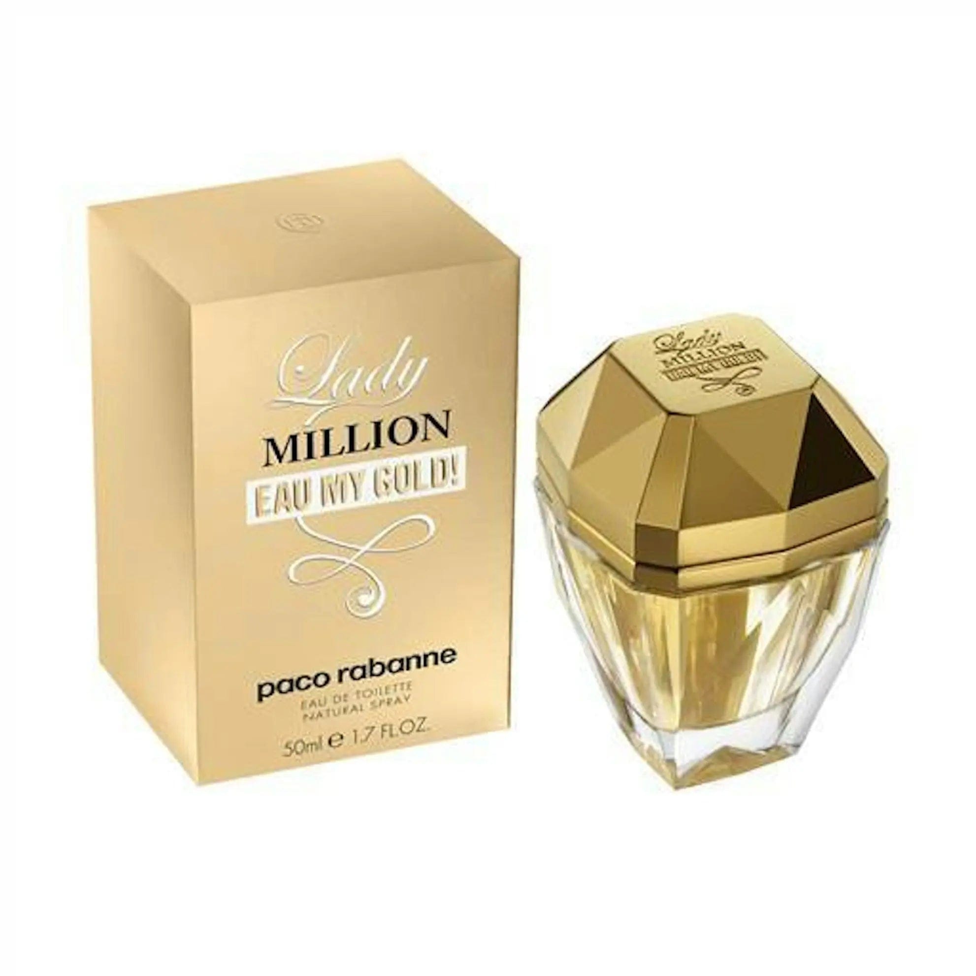 Lady Million Eau My Gold By Paco Rabanne For Women 1.7 oz EDT Spray by perfumesandrea