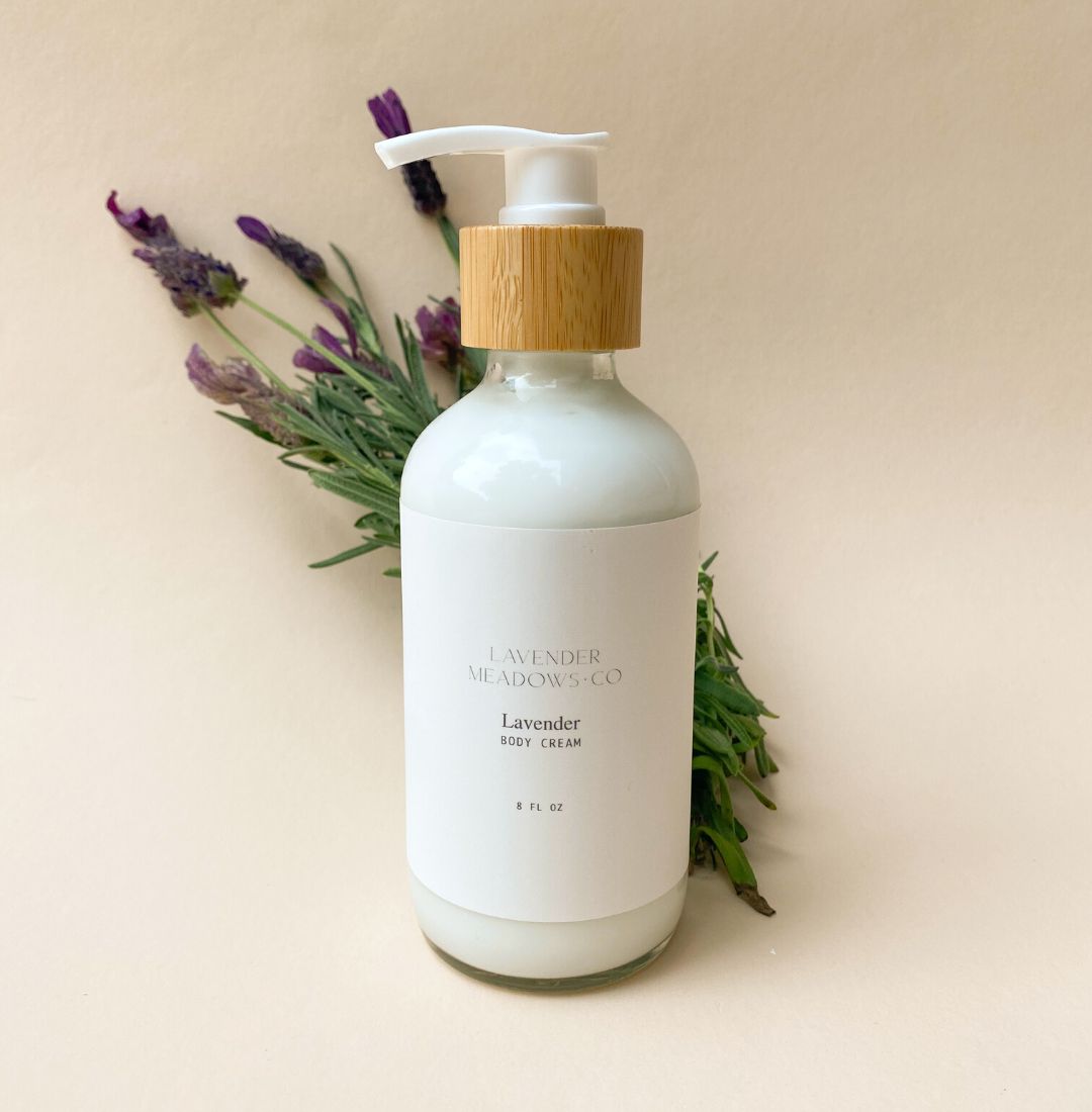 Lavender Body Cream 8oz by Lavender Meadows Co
