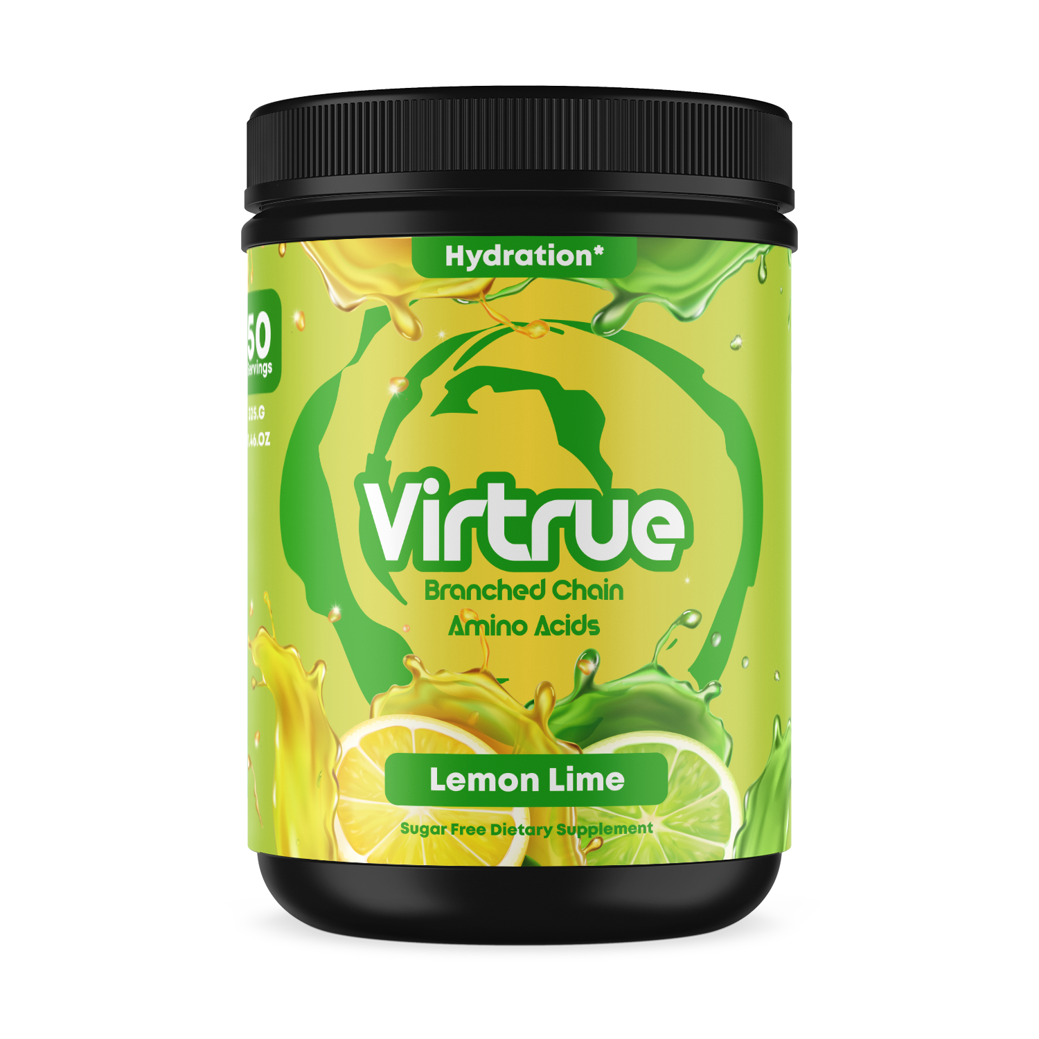 Lemon Lime BCAA + Electrolyte Powder | Hydration &amp; Recovery | Made in USA by Virtrue