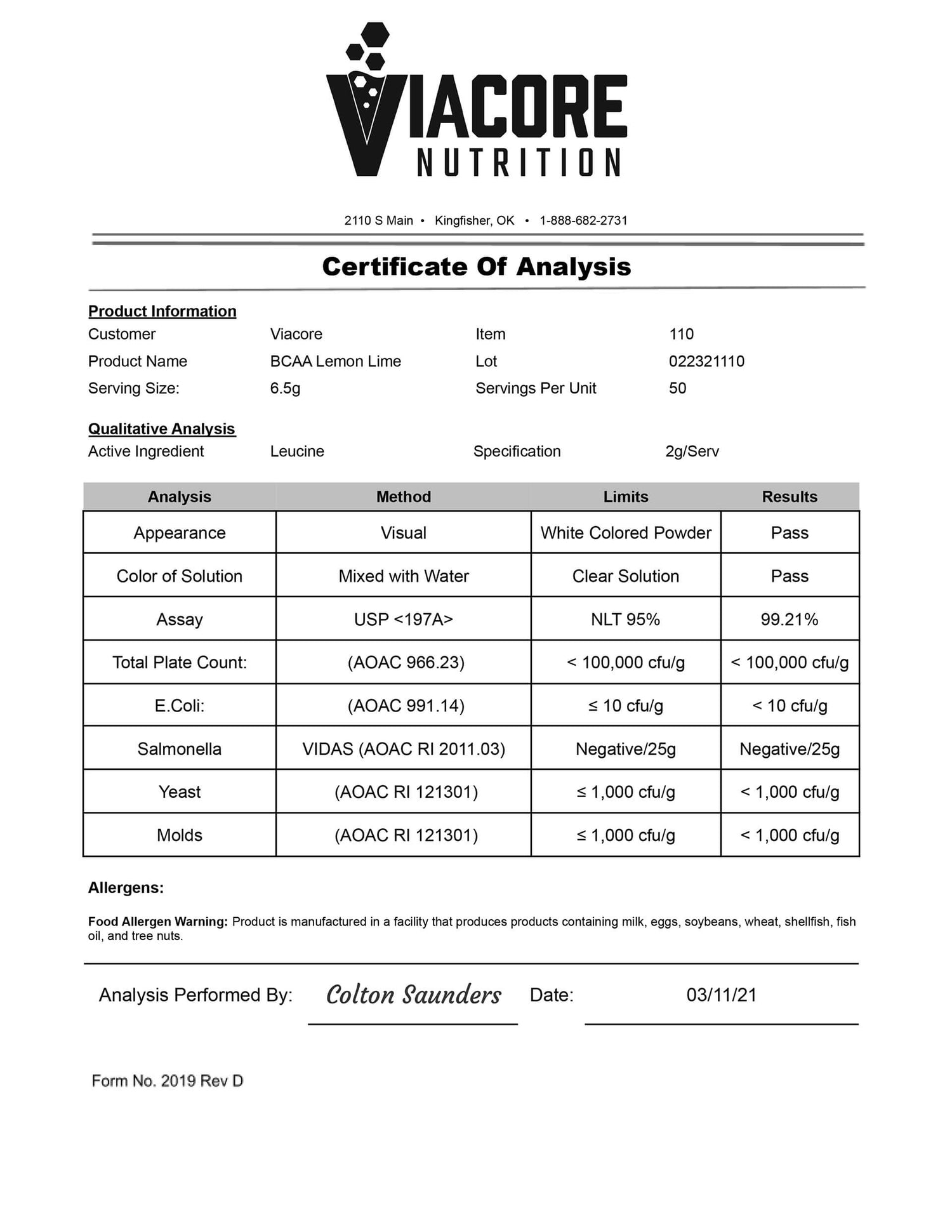 Lemon Lime BCAA + Electrolyte Powder | Hydration &amp; Recovery | Made in USA by Virtrue