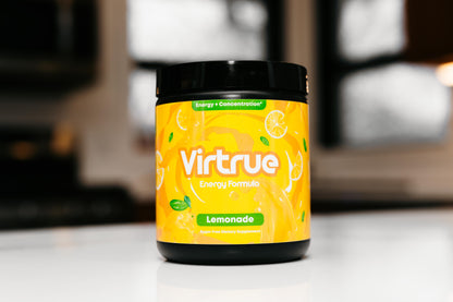 Lemonade Pre-Workout Energy Powder + Focus Boost &amp; Hydration | Sugar Free by Virtrue