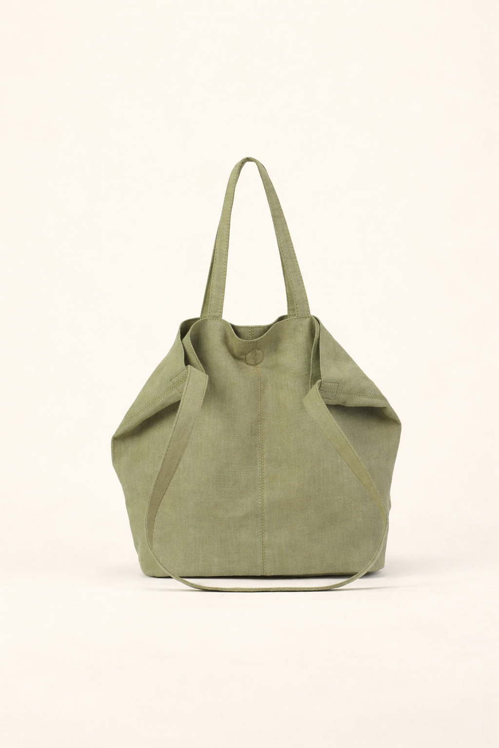 Lightweight Ramie Canvas Large Tote Bag by LINTICO