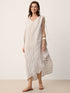 Linen Asymmetric Drawstring Midi Dress NADIA by LINTICO