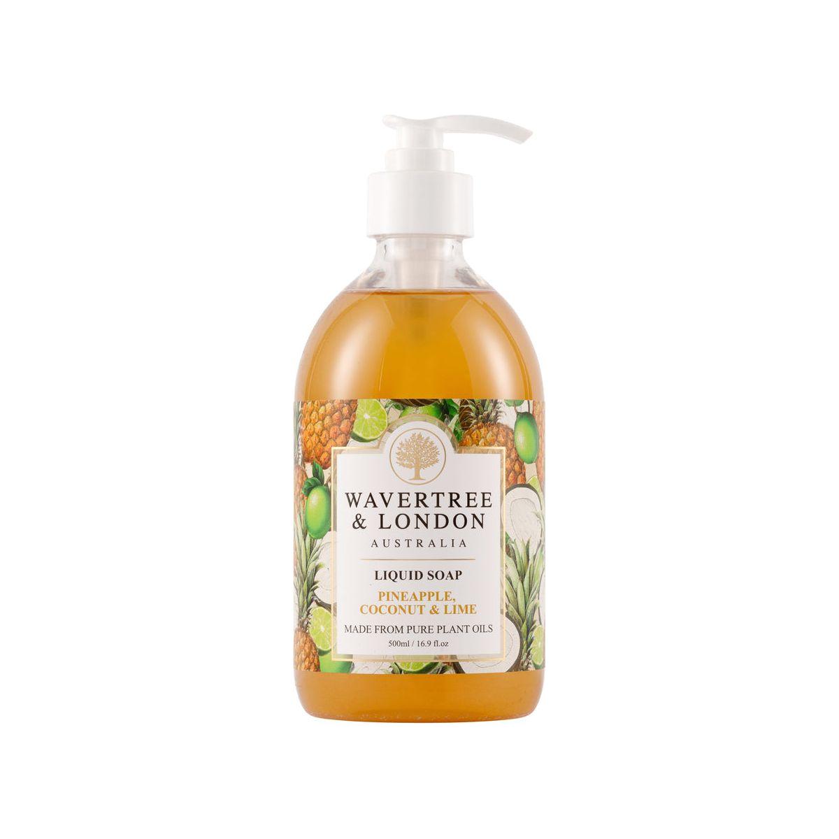 Wavertree &amp; London Natural Pineapple, Coconut &amp; Lime Liquid Soap 7 Oz by Pasteur Pharmacy