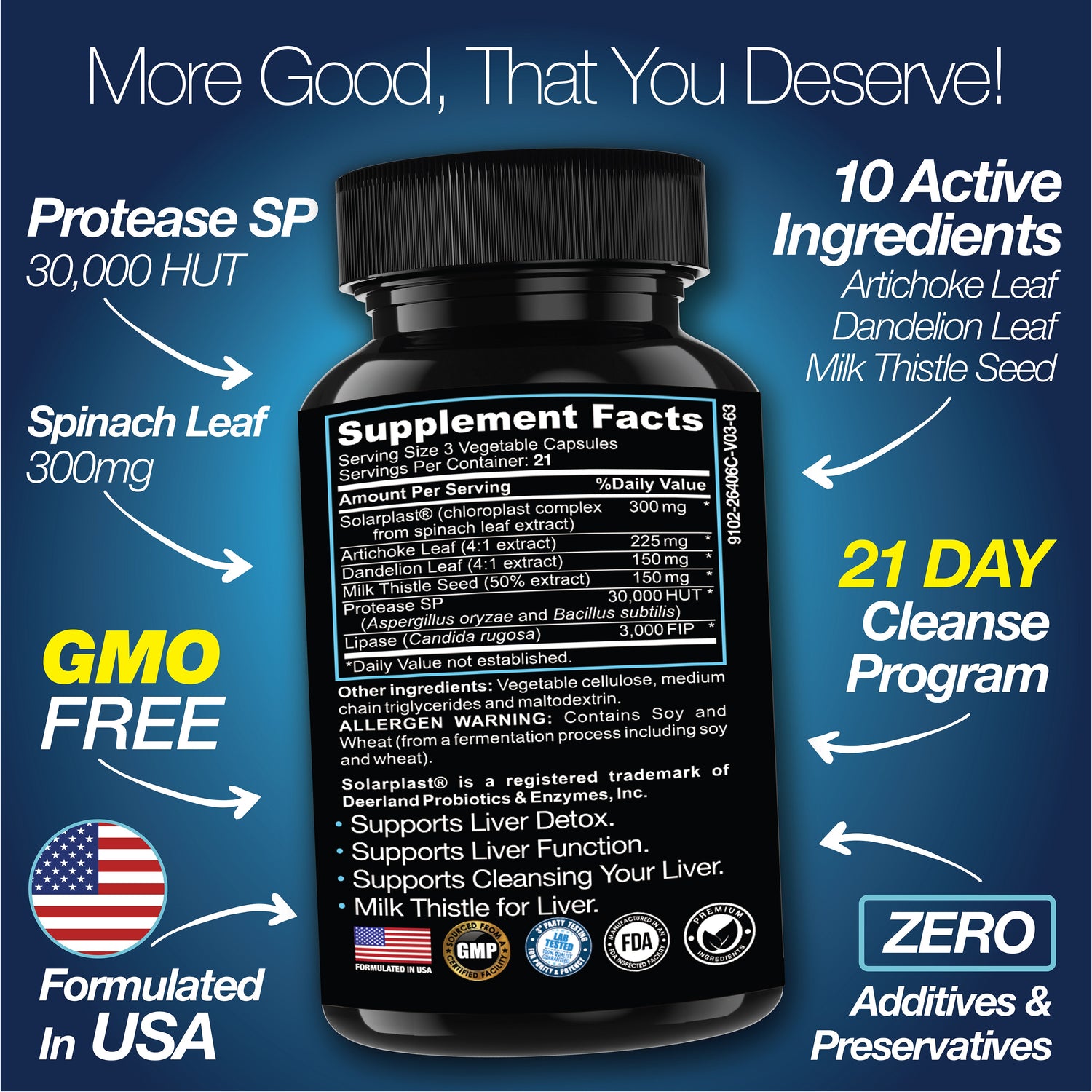 Liver Cleanse Detox &amp; Repair - 21 Day Cleanse - Natural Liver Support Supplement with Milk Thistle by Saint Mingiano - Supplements &amp; Wellness Dedicated to Holistic Health