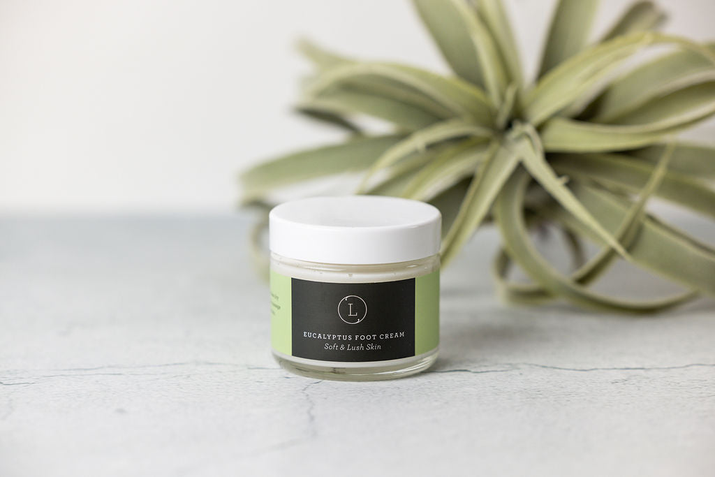 CBD Eucalyptus Shea Butter Foot Cream with CBD (THC free) by Lizush