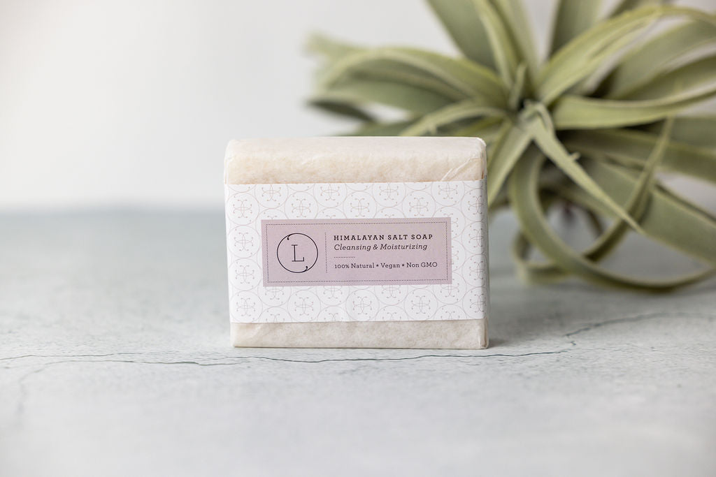 2x Himalayan Salt Soap Bar, Natural Unscented Soap, Vegan Handmade Soap by Lizush