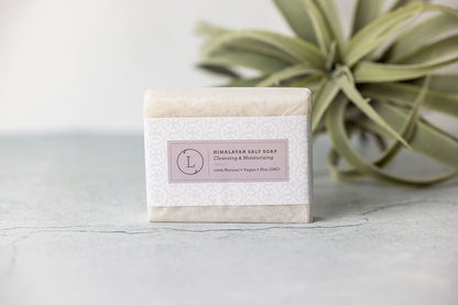 2x Himalayan Salt Soap Bar, Natural Unscented Soap, Vegan Handmade Soap by Lizush