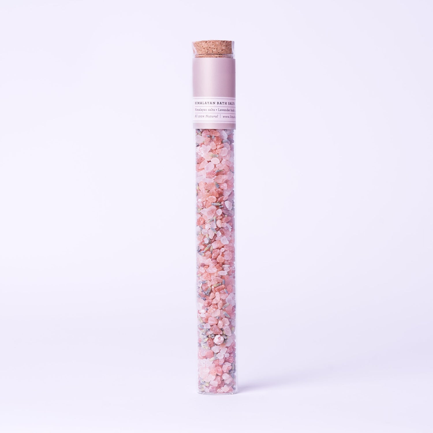 Natural Bath Salts Gift set in 8 Glass Tubes, Luxurious Bath Experience by Lizush