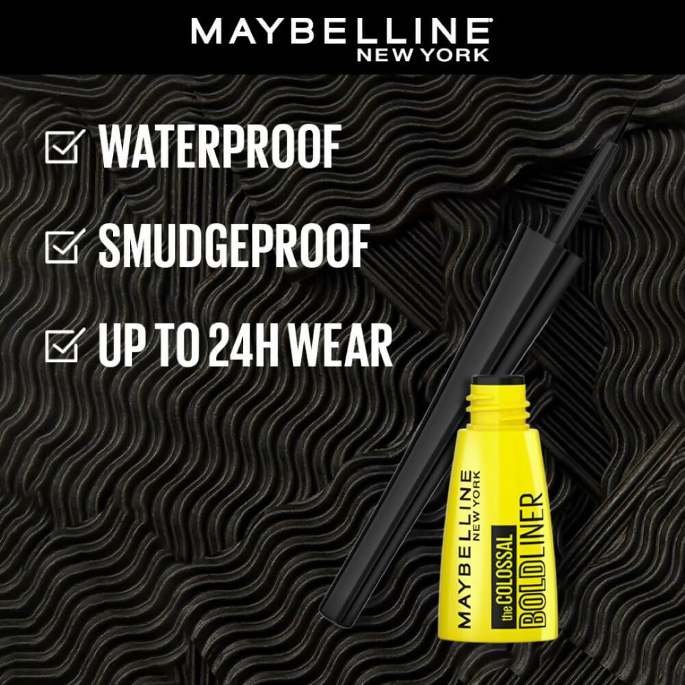 Maybelline New York Colossal Bold Pencil Eyeliner - Black Matte Finish by Dista