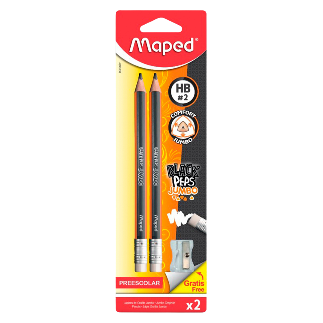 Lápiz Maped Black Peps Jumbo HB 