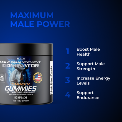 DOMINATOR Male Enhancement Gummies by RevitMe - Supplements Store